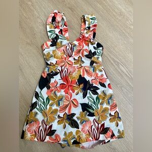 Zara floral cut out romper dress! Medium can fit small